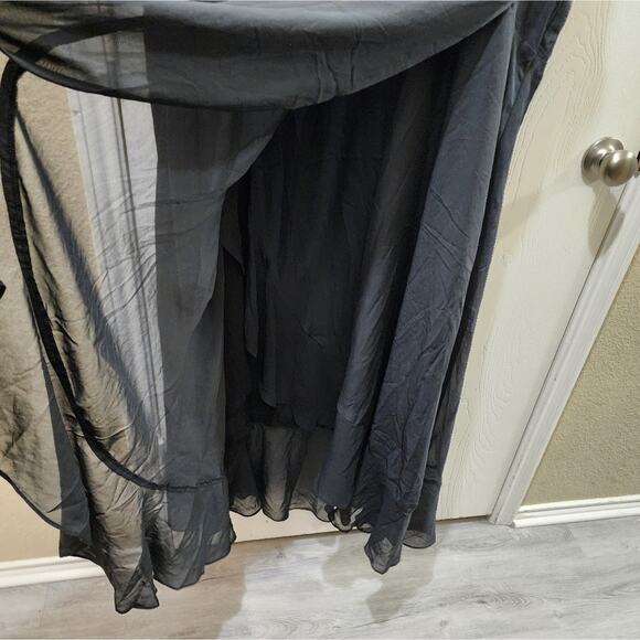 Avenue‎ black ruffled romance plain dress plus size 28 new - Picture 4 of 9